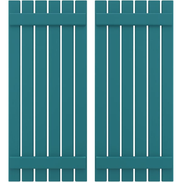 Ekena Millwork Americraft 6-Board, 2 Batten Exterior Real Wood Spaced Board-n-Batten Shutters, ARW101SB623X77ANH, PR ARW101SB623X77ANH - main